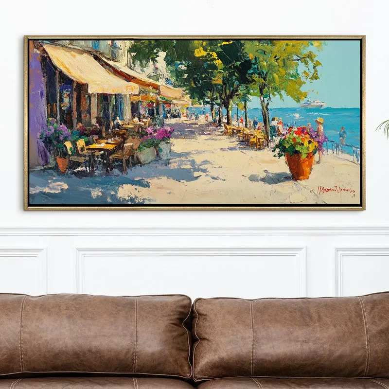 Terrasse Canvas Wall Painting With Frame media 4