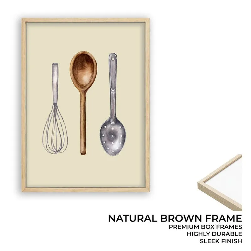 Whisk&Tools Archival Canvas Wall Art - Brown media 10