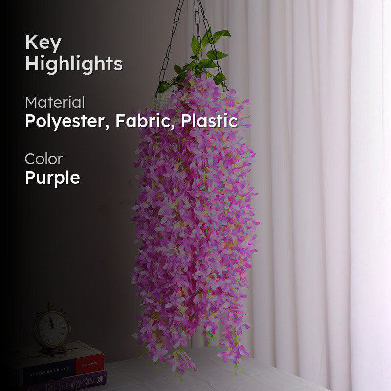 Perenna Artificial Orchid (Purple) - Set Of Two media 2