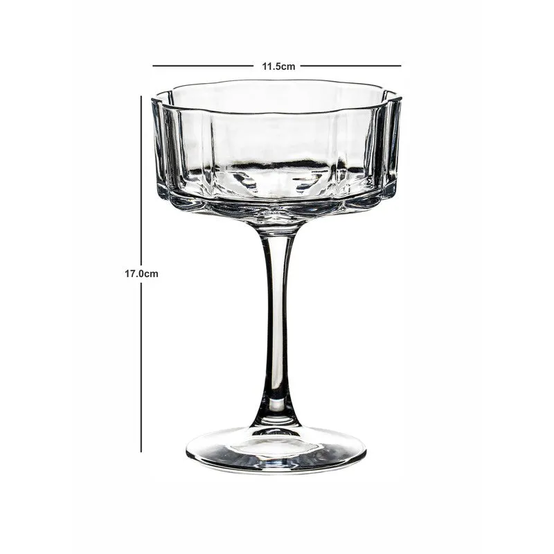 Glass Wine Glasses (380 mL Each) - Set Of Four media 8