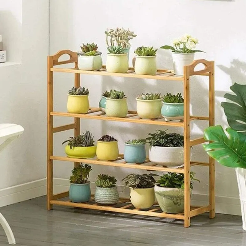 Rustic Mango Wood Shoe Rack – Freeform Design media 3
