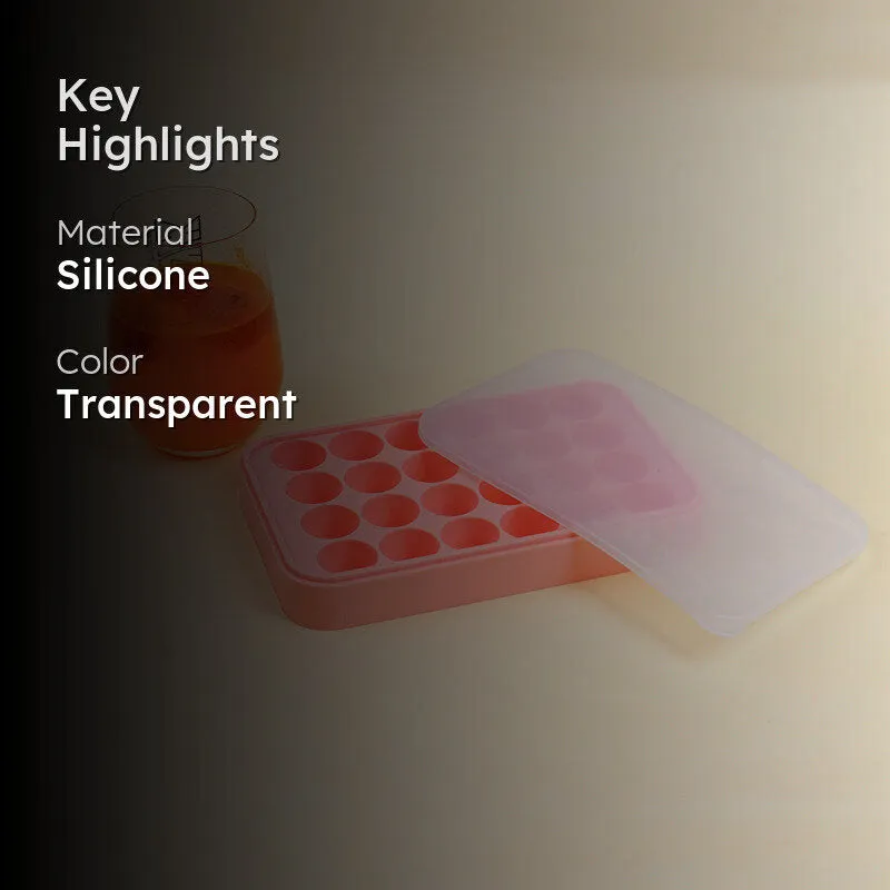 Geometric Silicone 24-Cube Ice Mould - Pink media 2