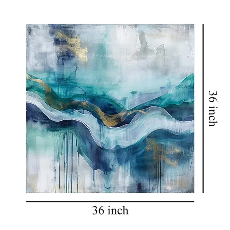 Calm Currents Abstract Wall Painting media 7