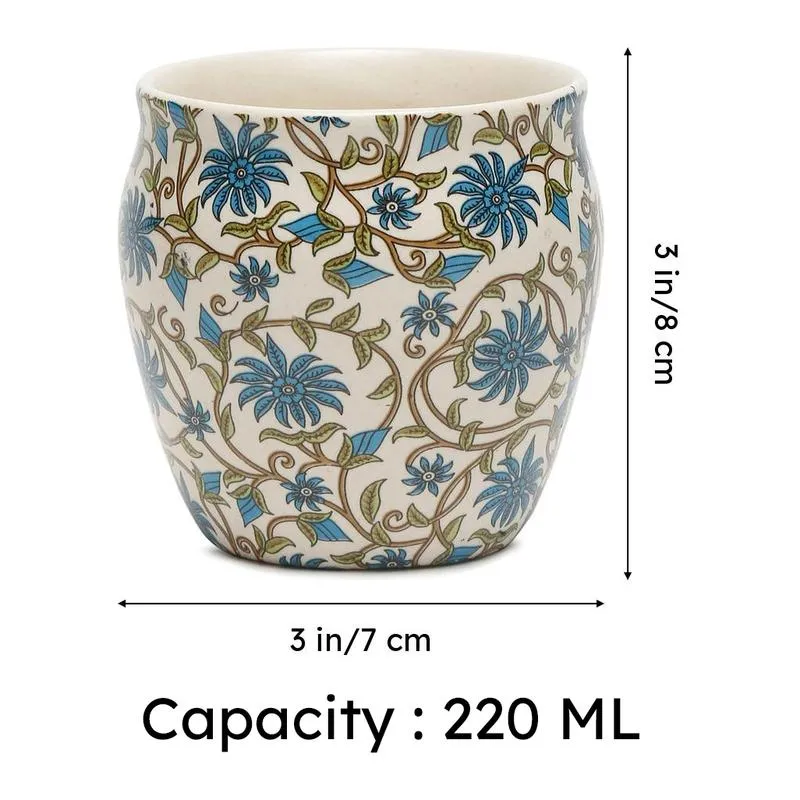 Amber Handcrafted Ceramic Kulhad (220 mL) - Set Of Six media 7