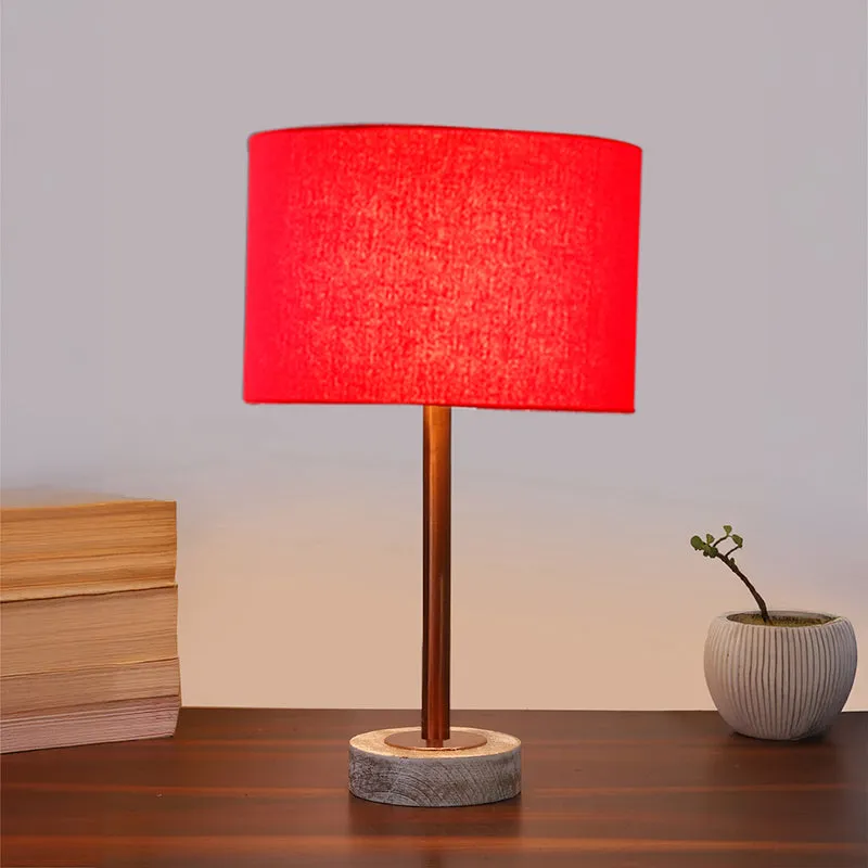 Cotin I Rodin Wooden Table Lamp - Red,Copper,White media 2