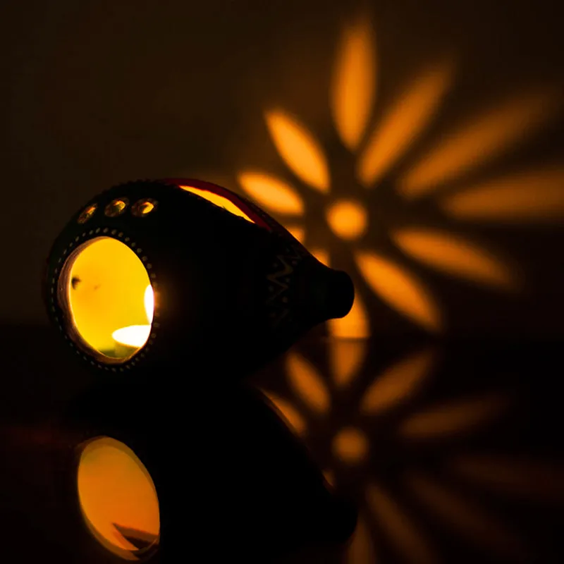 Shankha Deepam Terracotta Tea Light Holder media 5