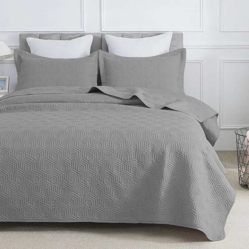 Ash Grey Bed Cover media 3