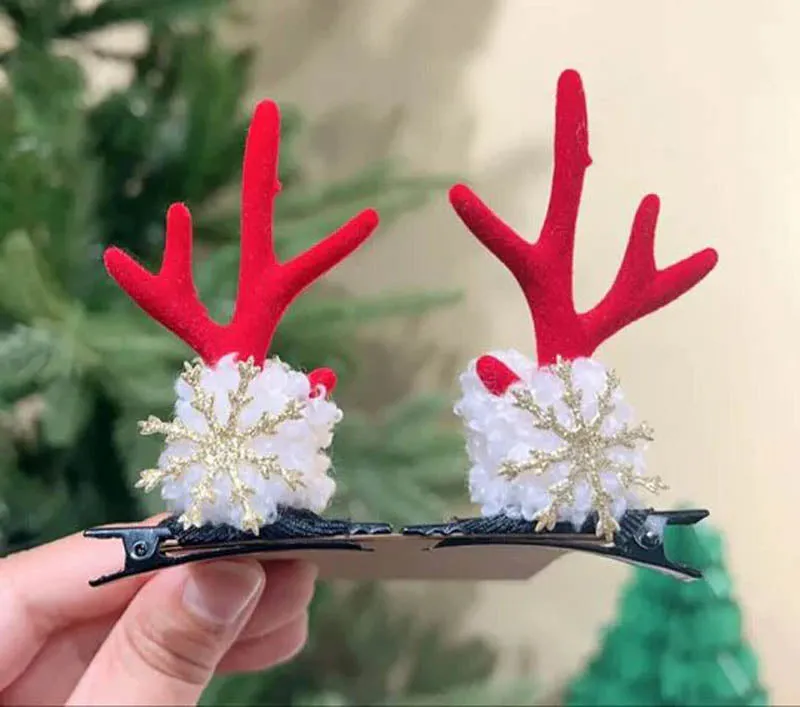 Jingle Bell Antler Christmas Decorative Clip - Set Of Two media 5