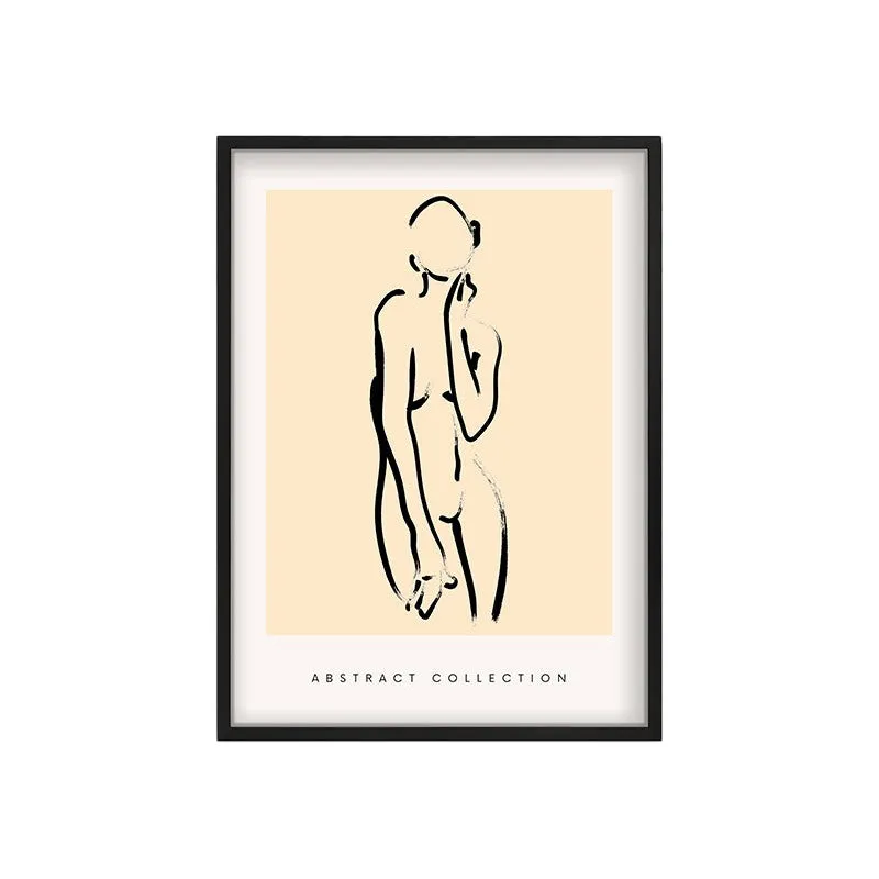 Unrushed Being Canvas Wall Painting With Black Frame media 3