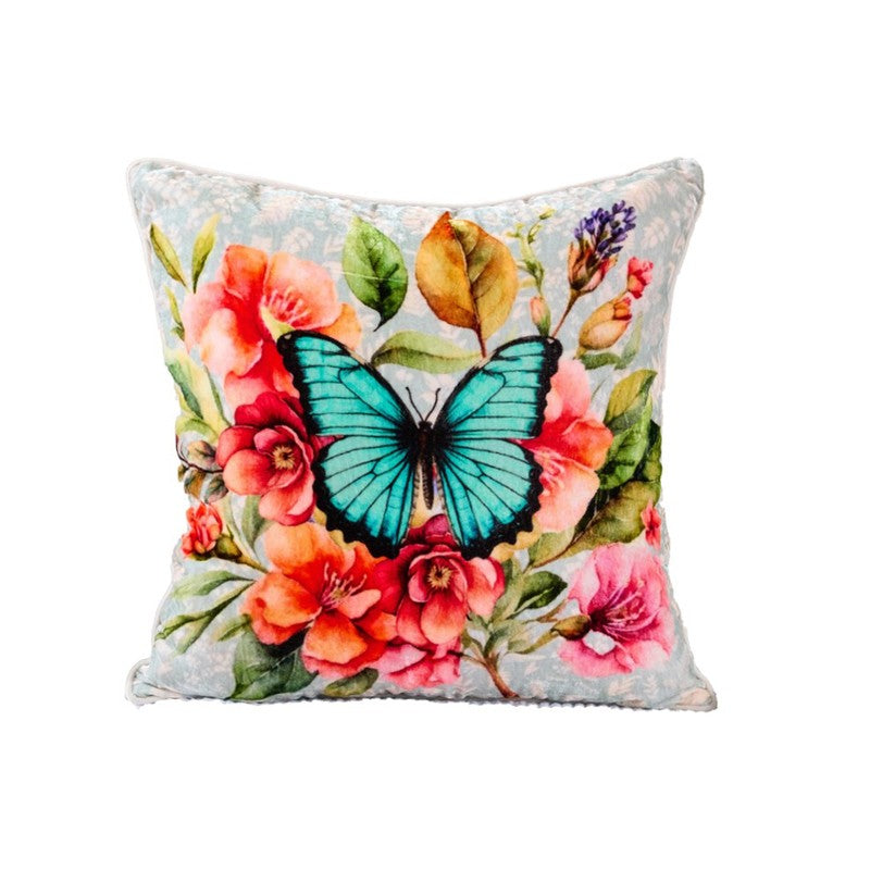 Gardenia Charm Cotton Velvet Cushion media 3