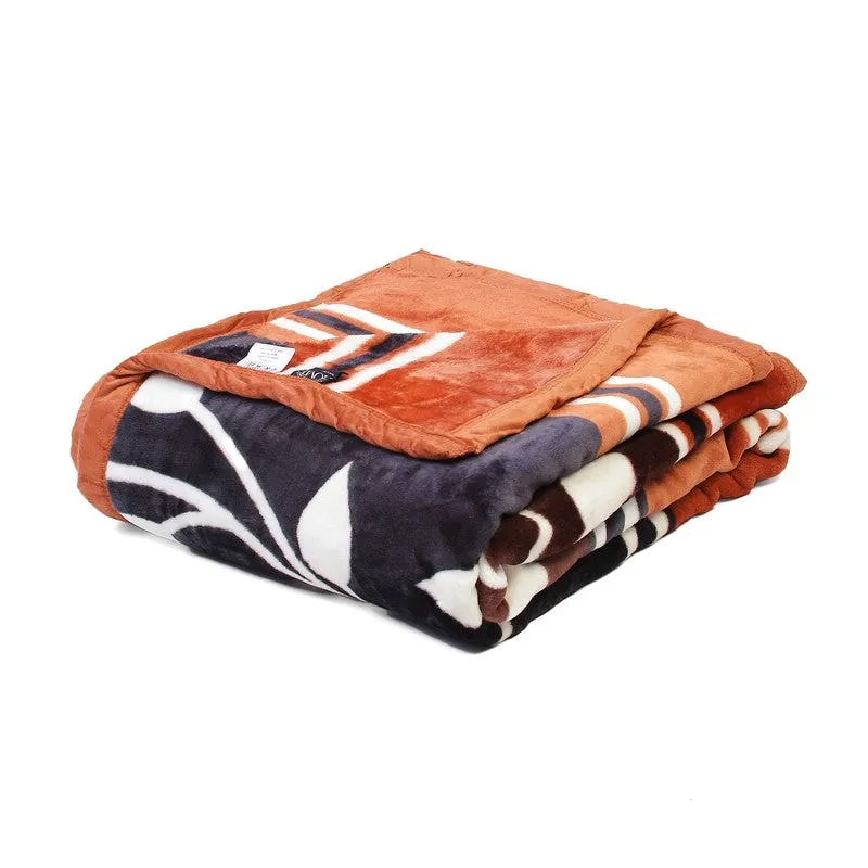 Monte Carlo Ocean Blossom Blanket (Black,Brown) - 550 GSM media 5