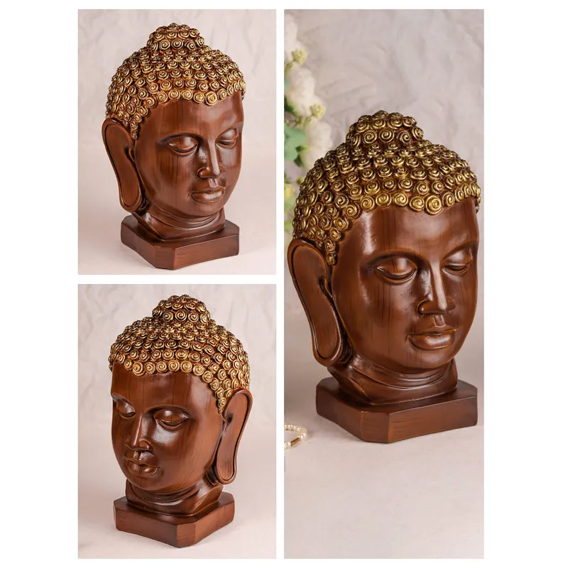 Buddha Of Peace Showpiece - Brown media 4