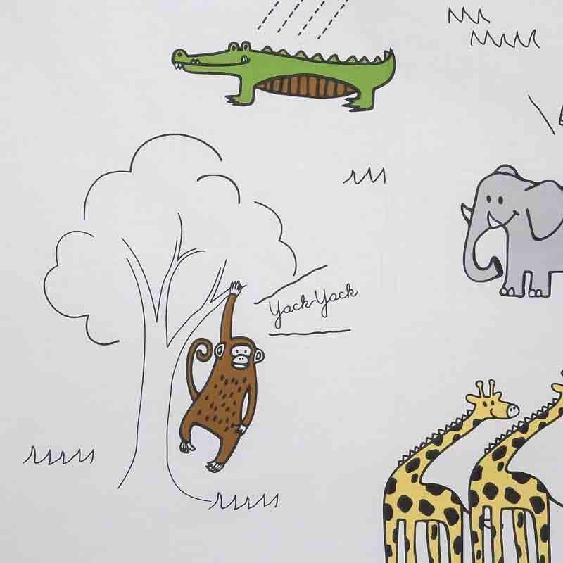 Time for the Animals Cotton Bedsheet - 210 TC media 4