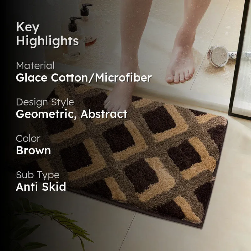 Soft Treads Microfiber Bath Mat - Brown media 2