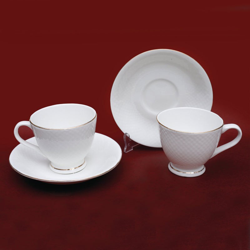 Kai  Bone China Cup & Saucer (300 ML) - Twelve Piece Set media 4