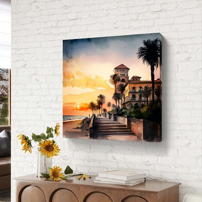 Boulevard At Sunset Wall Painting media 4