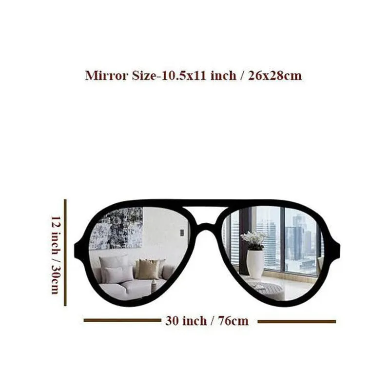Mirrored Sunglasses Wall Mirror media 7
