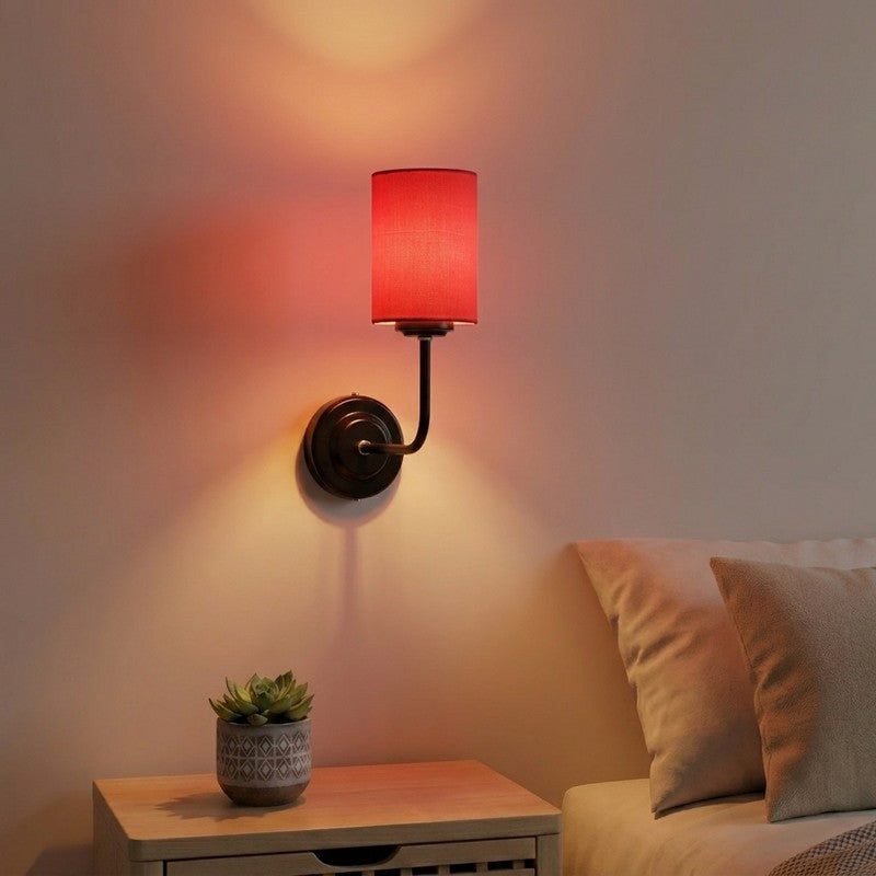 Zenith Arc Cotton Wall Lamp - Red