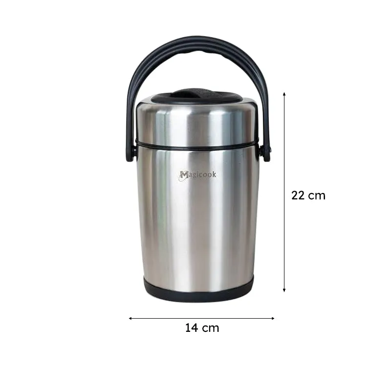 Cassa Insulated Lunch Box (Steel) 2500 ML - Two Piece Set media 11