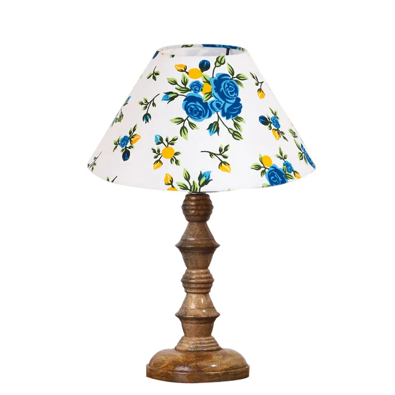 Fleur Cone Timber Wooden Table Lamp media 6