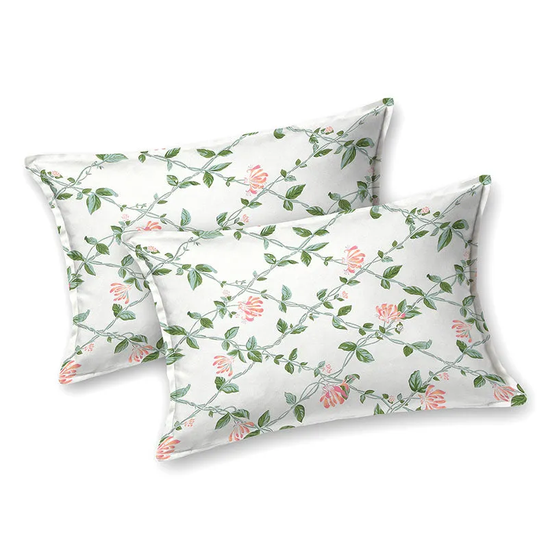 Coastal Gardenia Floral Cotton Bedsheet - 180 TC media 8