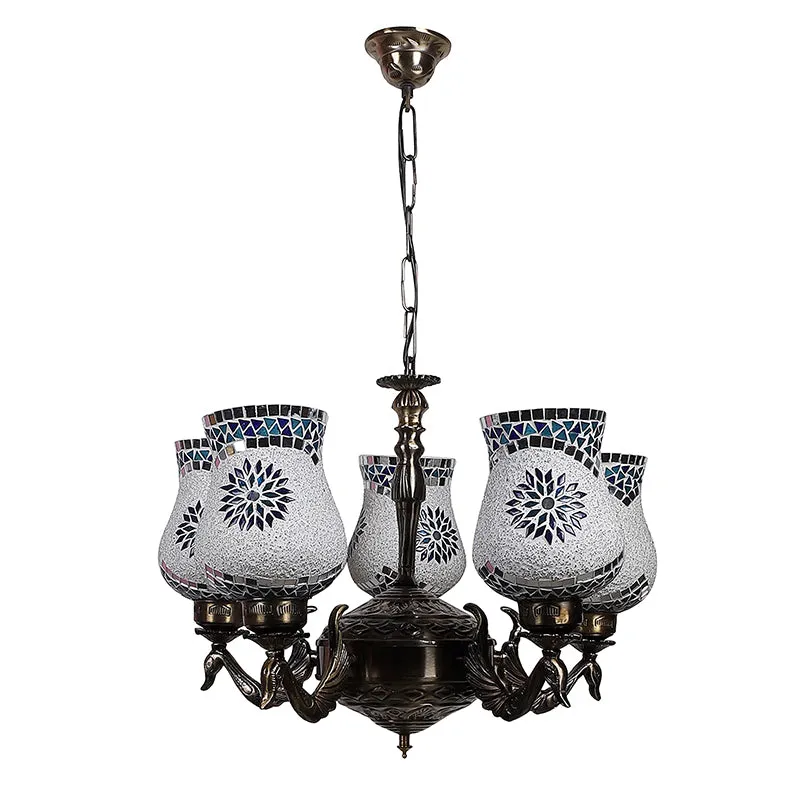 Prita Mayoora Mosaic Golden Antique Ceiling Lamp media 4