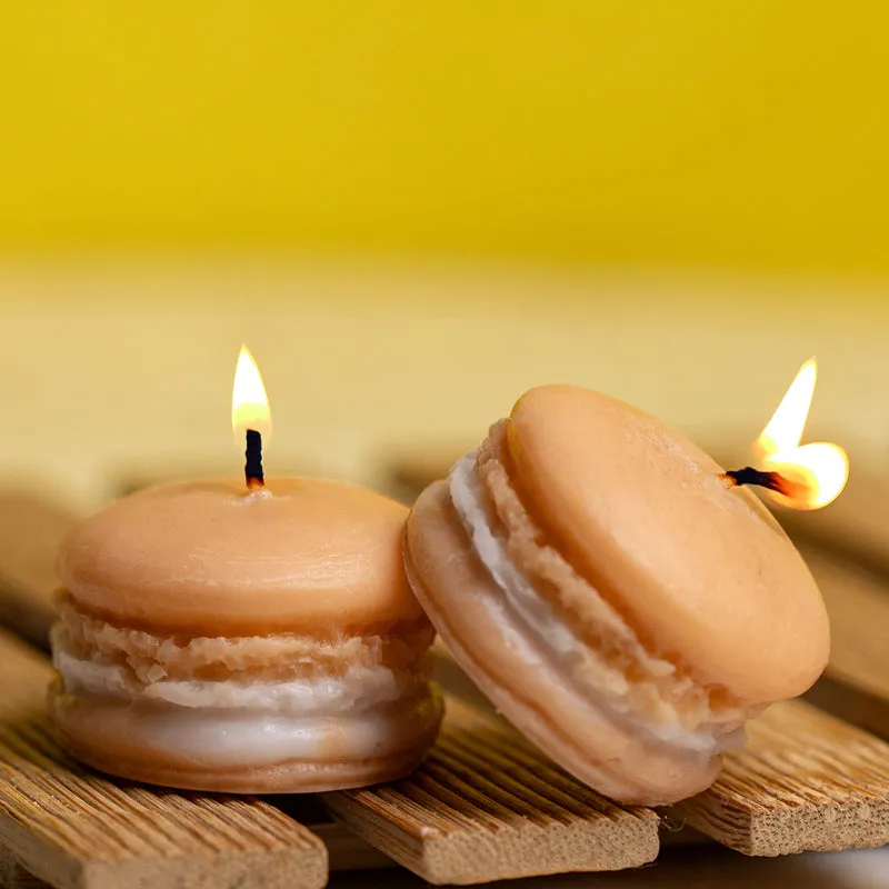Macaron Coffee Scented Candle - Set Of Two media 3