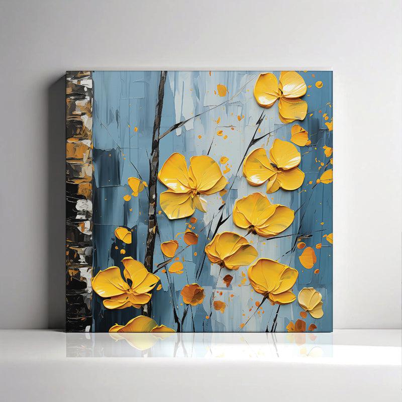Yellow Yale Canvas Wall Art