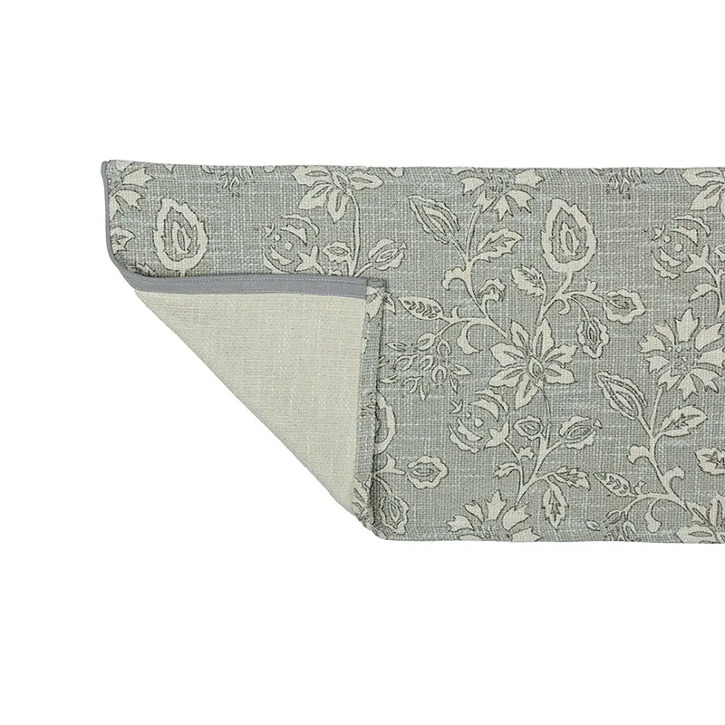 Willow Petal Cotton Table Runner - Grey media 4