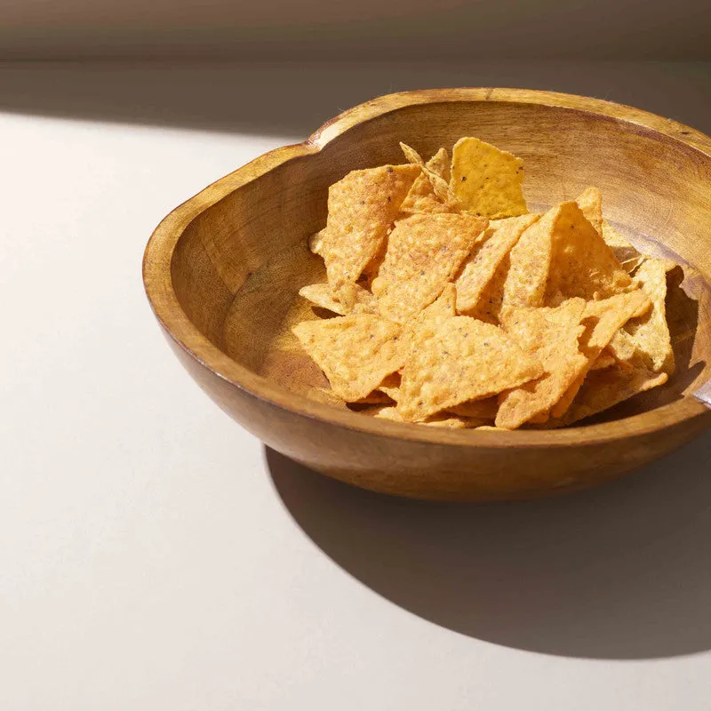 Sajiro Handcrafted Mango Wood Serving Bowl -  1250 mL media 5