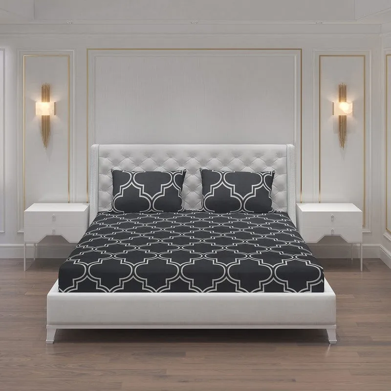 Monte Carlo Inkora Bedsheet (Black) - 120 GSM media 3