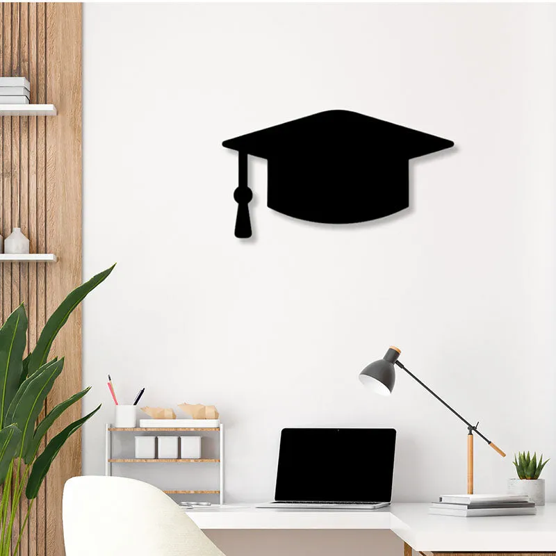 Graduation Cap Black Iron Wall Accent media 1