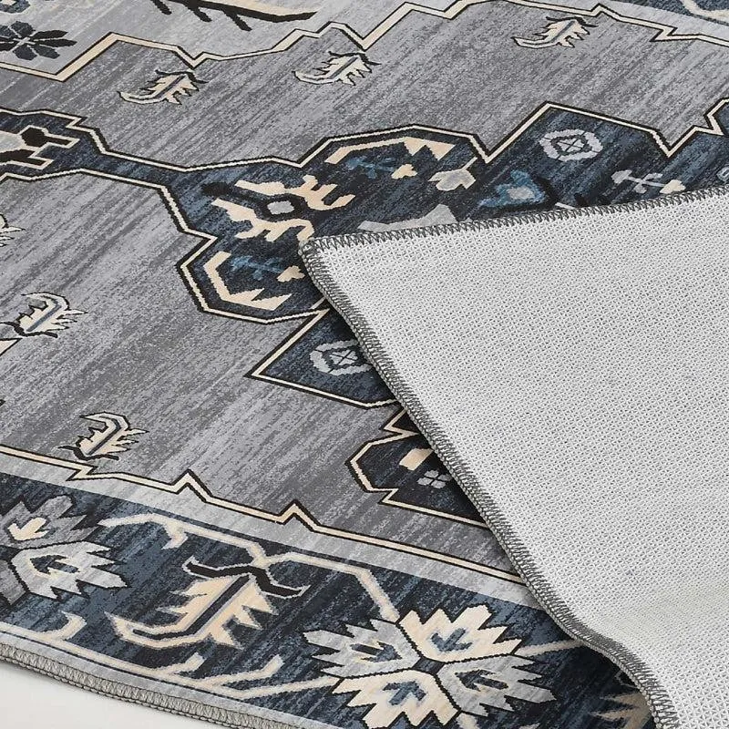 Mehnaz Velvet Rectangle Anti-Skid Carpet media 4