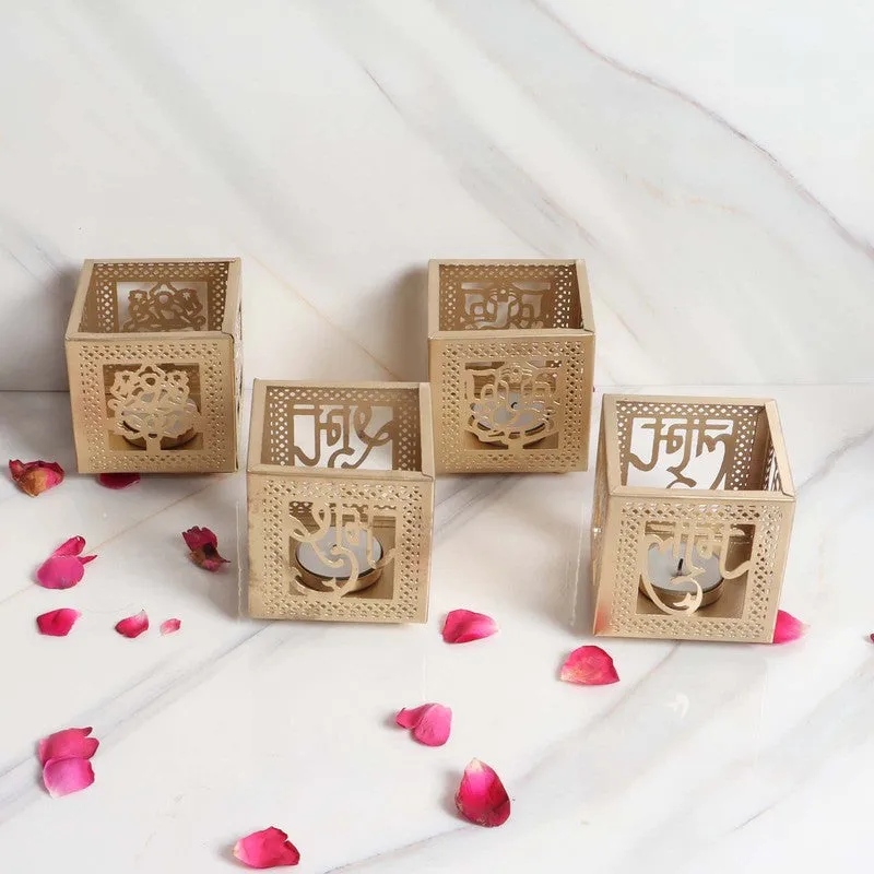 Majestic Glow Tealight Holder - Set Of Four media 5
