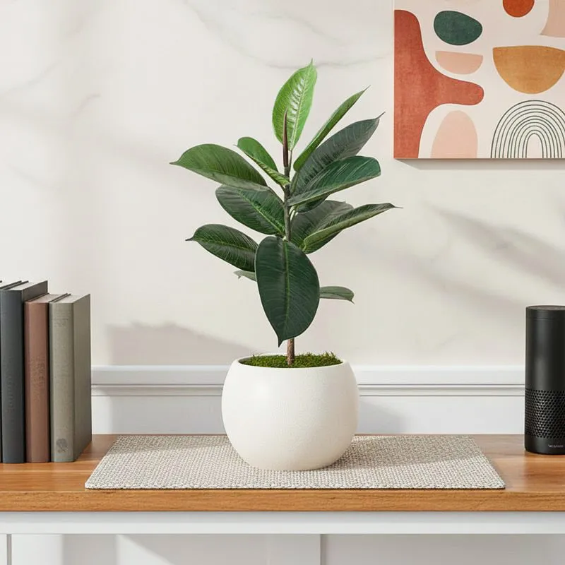 Foliage Finesse Artificial Plant With Black Plastic Pot media 1