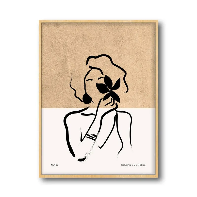 Mystique Archival Canvas Wall Art - Natural Brown Frame media 5