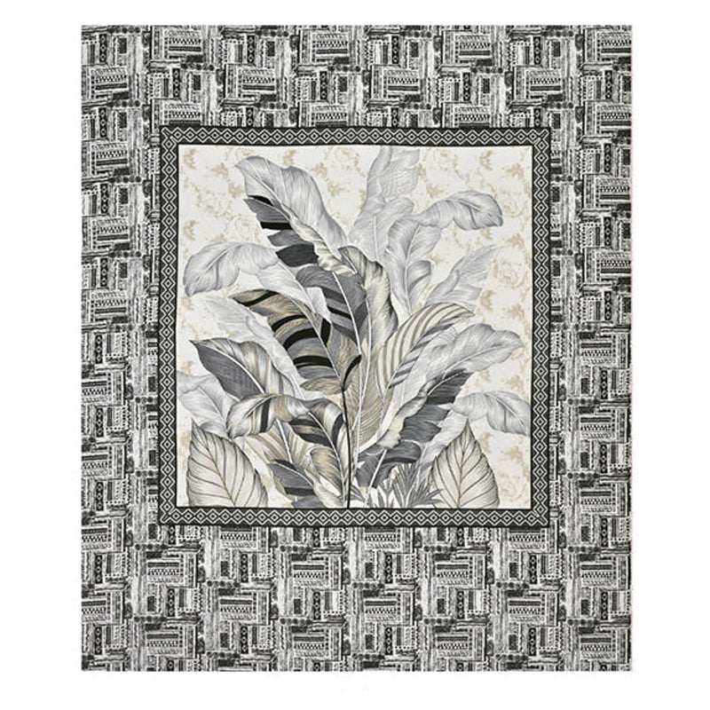 Little Explorers Floral Cotton Bedsheet (Grey) - 140 TC media 6