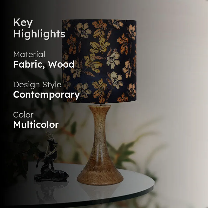 Iris Blooms Grace Fabric Table Lamp - Multicolor media 2