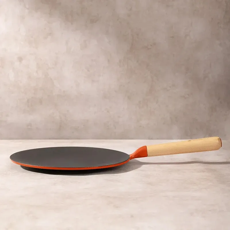 Cumin Co Enamel Cast Iron Roti Tawa - Rust media 5