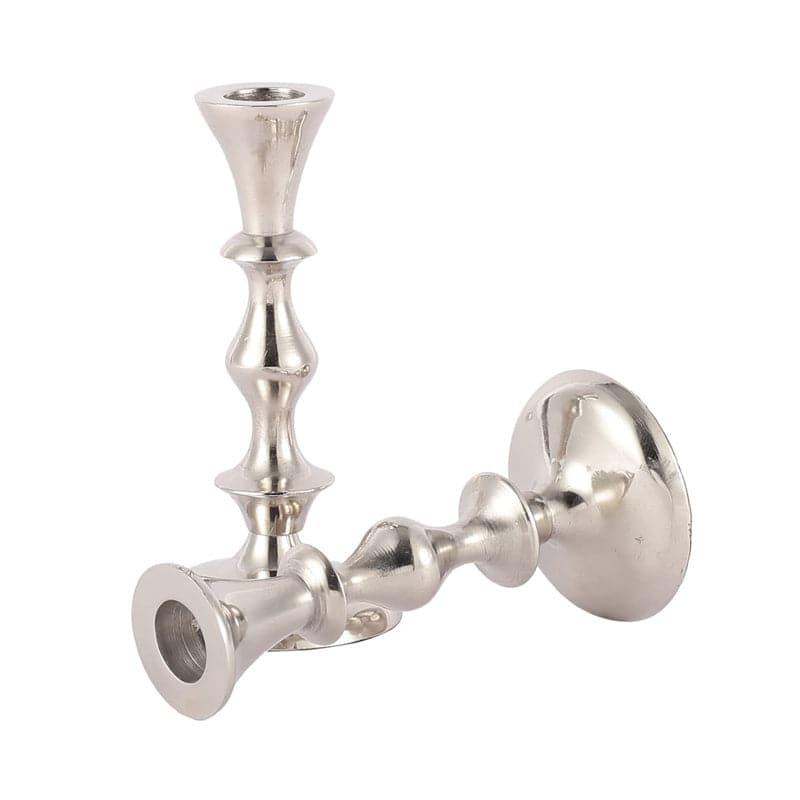 Morgera Candle Holder (Silver) - Set Of Two media 7
