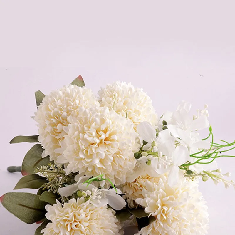 AarviDecor Snow Bloom Silk Artificial Flowers media 5