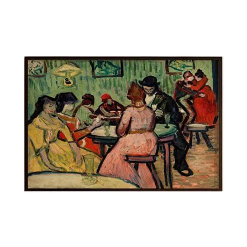 The Brothel By Vincent Van Gogh - Black Frame media 6