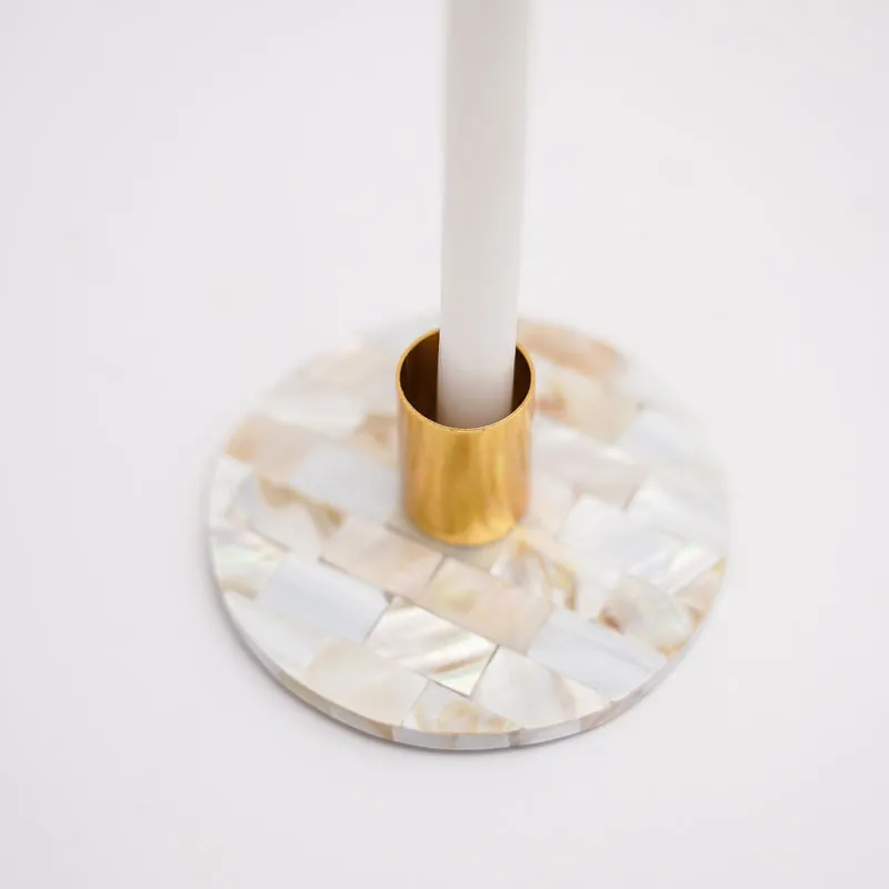 Decorative Mother of Pearl Candle Holder media 4