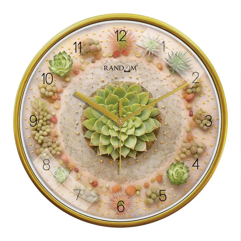 Floral Flux Analog Wall Clock media 4