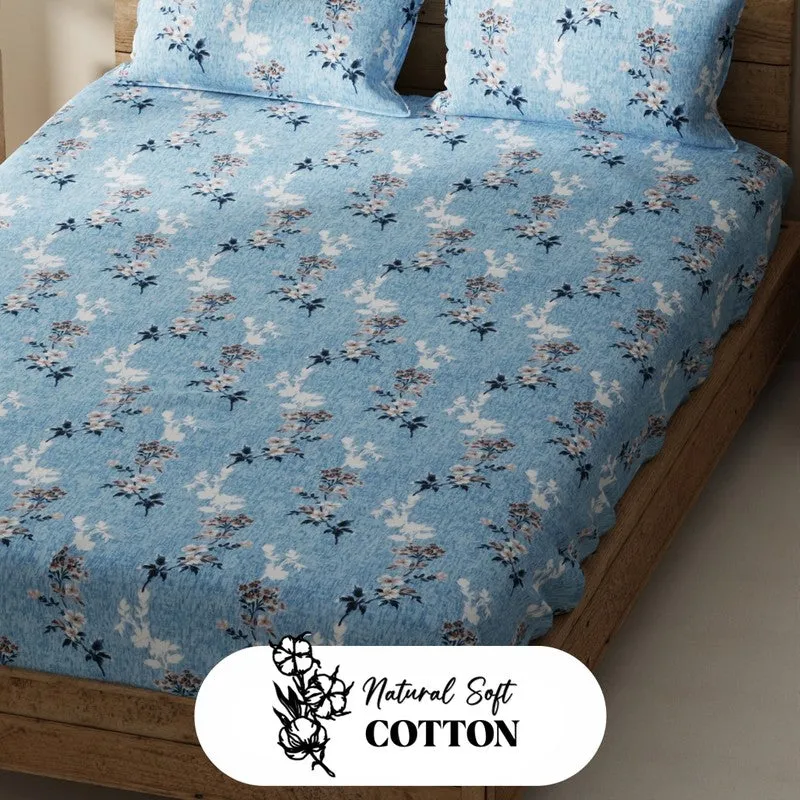 Ulrix Bedsheet (Blue) - 115 GSM media 5