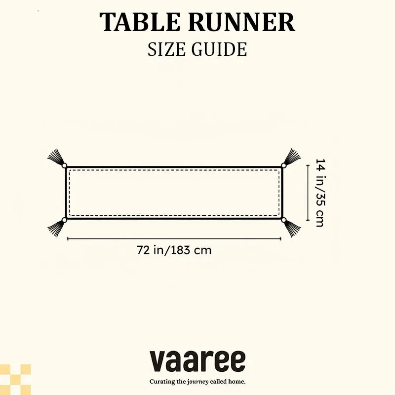 Shynix Tasseled Cotton Table Runner media 9
