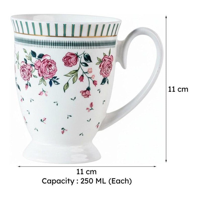 Magique: Portrait Of A Rose Ceramic Mug (250 mL Each) - Set Of Six image 11