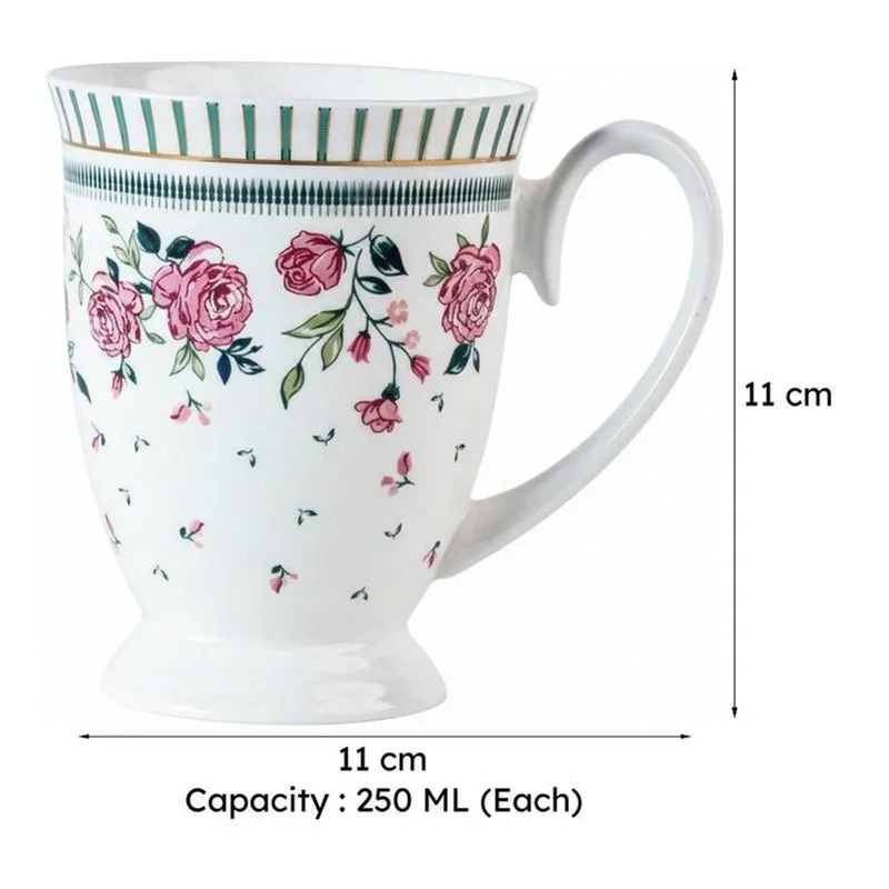 Magique: Portrait Of A Rose Ceramic Mug (250 mL Each) - Set Of Six media 11