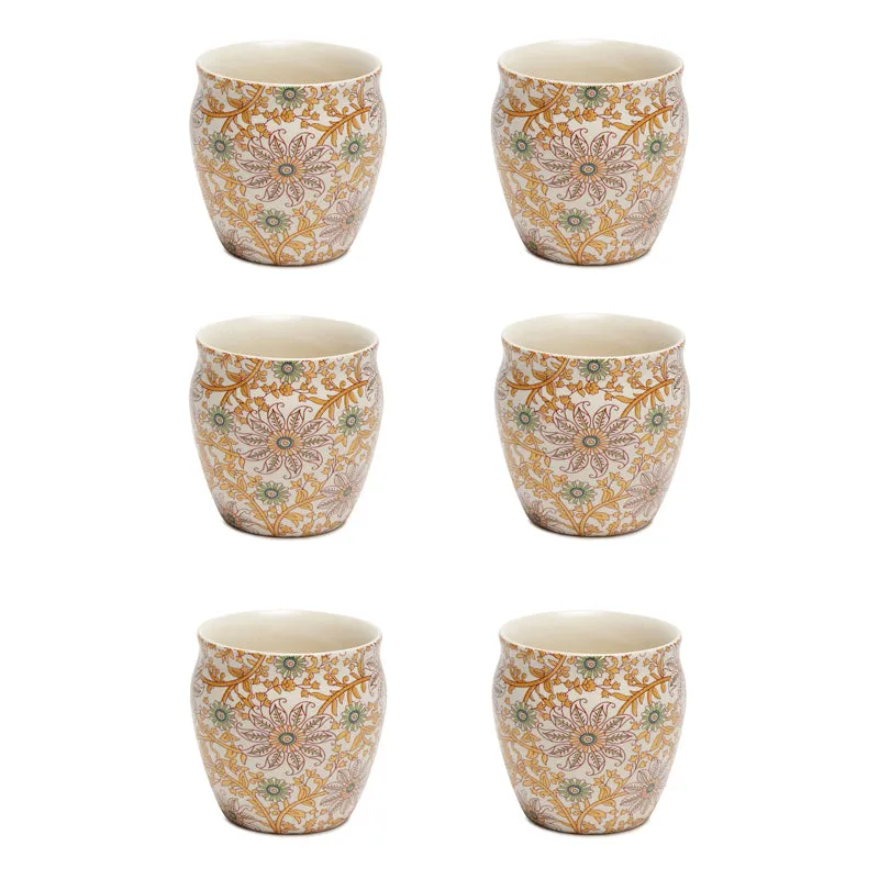 Medley Handcrafted Ceramic Kulhad (220 mL) - Set Of Six media 3
