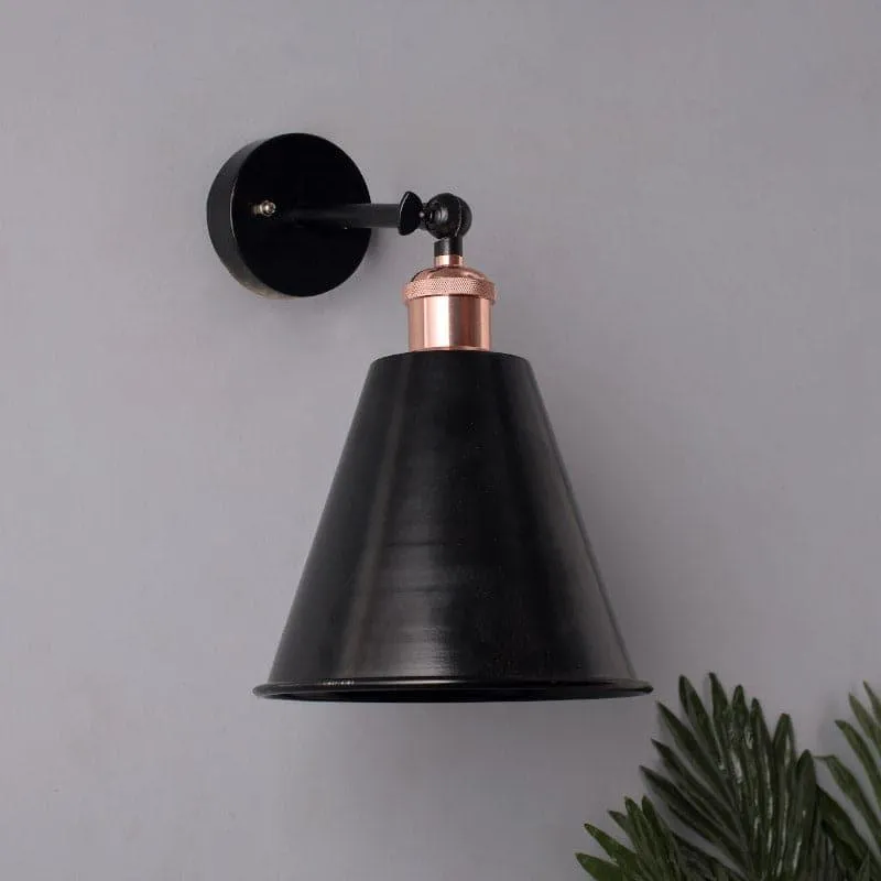 Harpo Cone Metal Wall Lamp - Rose Gold media 3